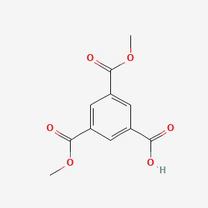 3,5-Bis(methoxycarbonyl)benzoic acid chemical structure (CAS 38588-64-6)