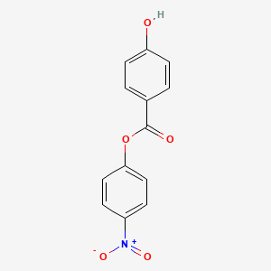 4-Nitrophenyl 4-hydroxybenzoate chemical structure (CAS 38597-39-6)