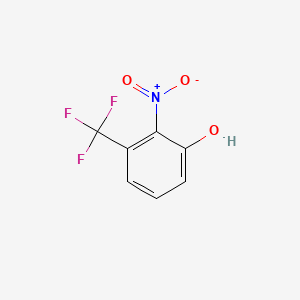 2-Nitro-3-(trifluoromethyl)phenol chemical structure (CAS 386-72-1)