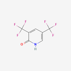3,5-Bis(trifluoromethyl)pyridin-2(1H)-one chemical structure (CAS 38609-76-6)