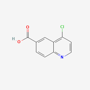 4-Chloroquinoline-6-carboxylic acid chemical structure (CAS 386207-77-8)