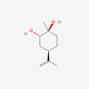 (1S,2S,4R)-1-Methyl-4-(prop-1-en-2-yl)cyclohexane-1,2-diol chemical structure (CAS 38630-75-0)
