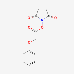 2,5-Dioxopyrrolidin-1-yl 2-phenoxyacetate chemical structure (CAS 38678-58-9)