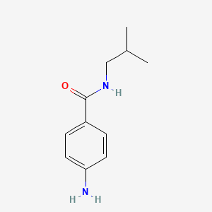 4-Amino-N-(2-methylpropyl)benzamide chemical structure (CAS 38681-73-1)