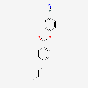 4-Cyanophenyl 4-butylbenzoate chemical structure (CAS 38690-77-6)