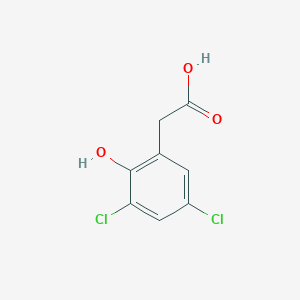 2-(3,5-Dichloro-2-hydroxyphenyl)acetic acid chemical structure (CAS 38692-69-2)