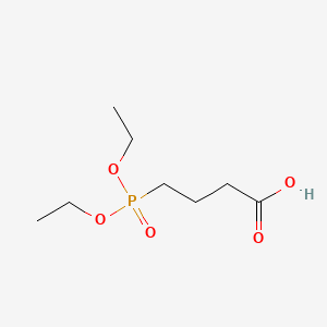 4-(Diethoxyphosphoryl)butanoic acid chemical structure (CAS 38694-48-3)