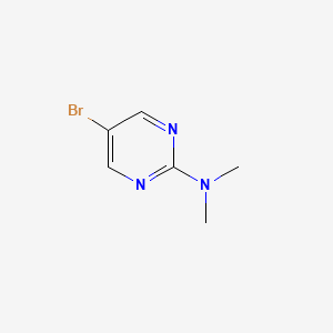 5-Bromo-N,N-dimethylpyrimidin-2-amine chemical structure (CAS 38696-21-8)