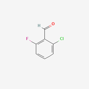 2-Chloro-6-fluorobenzaldehyde chemical structure (CAS 387-45-1)