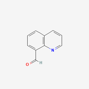 Quinoline-8-carbaldehyde chemical structure (CAS 38707-70-9)