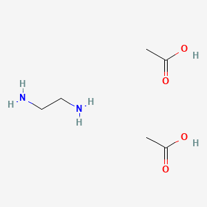 Ethane-1,2-diamine diacetate chemical structure (CAS 38734-69-9)