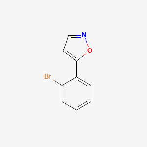 5-(2-Bromophenyl)isoxazole chemical structure (CAS 387358-52-3)