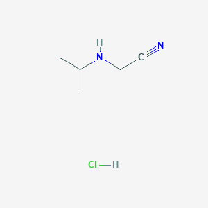 2-(Isopropylamino)acetonitrile hydrochloride chemical structure (CAS 38737-90-5)