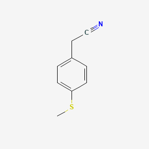 2-(4-(Methylthio)phenyl)acetonitrile chemical structure (CAS 38746-92-8)
