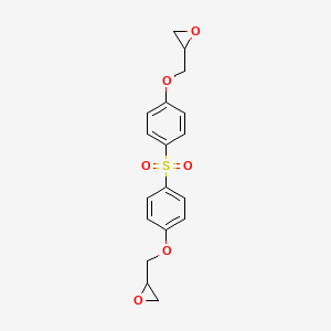 2,2'-(((Sulfonylbis(4,1-phenylene))bis(oxy))bis(methylene))bis(oxirane) chemical structure (CAS 3878-43-1)