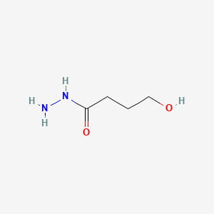 4-Hydroxybutanehydrazide chemical structure (CAS 3879-08-1)