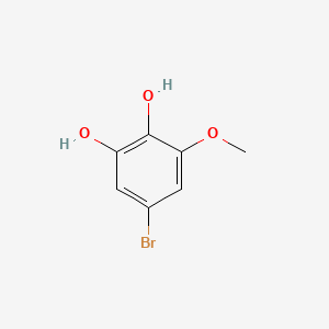 5-Bromo-3-methoxybenzene-1,2-diol chemical structure (CAS 38790-07-7)
