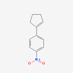 1-(Cyclopent-1-en-1-yl)-4-nitrobenzene chemical structure (CAS 38805-71-9)