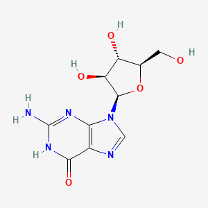 9-beta-Arabinosylguanine chemical structure (CAS 38819-10-2)