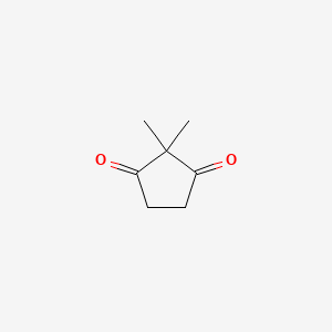 2,2-Dimethyl-1,3-cyclopentanedione chemical structure (CAS 3883-58-7)