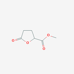 Methyl 5-oxotetrahydrofuran-2-carboxylate chemical structure (CAS 3885-29-8)