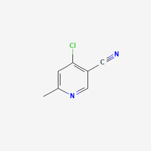 4-Chloro-6-methylnicotinonitrile chemical structure (CAS 38875-76-2)