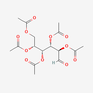 (2R,3R,4S,5R)-6-Oxohexane-1,2,3,4,5-pentayl pentaacetate chemical structure (CAS 3891-59-6)