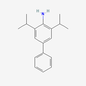 3,5-Diisopropyl-[1,1'-biphenyl]-4-amine chemical structure (CAS 389104-62-5)