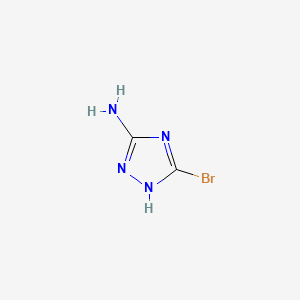 5-Bromo-1H-1,2,4-triazol-3-amine chemical structure (CAS 389122-08-1)