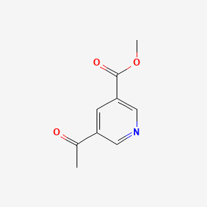 Methyl 5-acetylnicotinate chemical structure (CAS 38940-61-3)