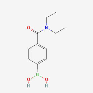 4-(N,N-Diethylaminocarbonyl)phenylboronic acid chemical structure (CAS 389621-80-1)