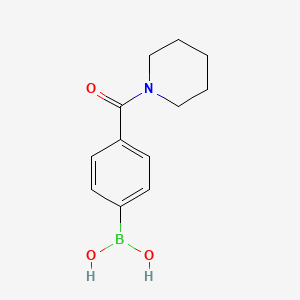 4-(Piperidine-1-carbonyl)phenylboronic acid chemical structure (CAS 389621-83-4)