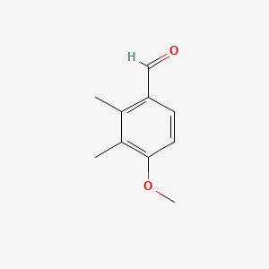 4-Methoxy-2,3-dimethylbenzaldehyde chemical structure (CAS 38998-17-3)