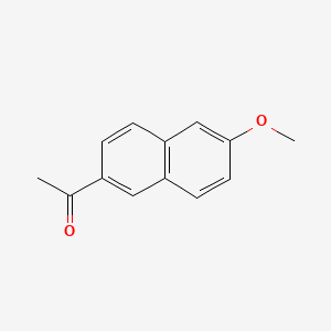 2-Acetyl-6-methoxynaphthalene chemical structure (CAS 3900-45-6)