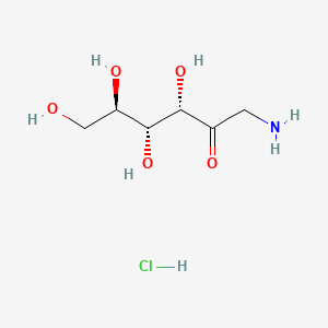 (3S,4R,5R)-1-Amino-3,4,5,6-tetrahydroxyhexan-2-one hydrochloride chemical structure (CAS 39002-30-7)