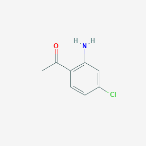 1-(2-Amino-4-chlorophenyl)ethanone chemical structure (CAS 39061-72-8)