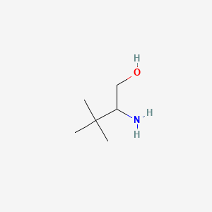 2-Amino-3,3-dimethylbutan-1-ol chemical structure (CAS 3907-02-6)