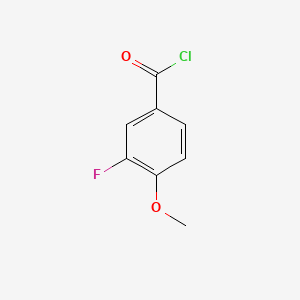 3-fluoro-4-methoxybenzoylchloride chemical structure (CAS 3907-15-1)
