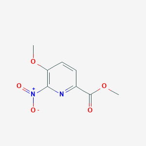 Methyl 5-methoxy-6-nitropicolinate chemical structure (CAS 390816-44-1)