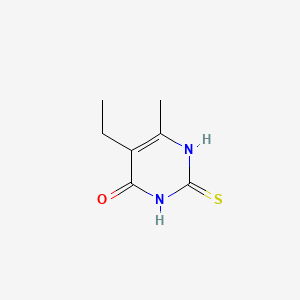 5-Ethyl-6-methyl-2-thioxo-2,3-dihydropyrimidin-4(1H)-one chemical structure (CAS 39083-15-3)