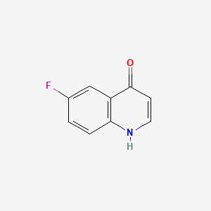 6-Fluoro-4-hydroxyquinoline chemical structure (CAS 391-78-6)
