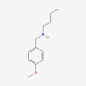 N-(4-Methoxybenzyl)butan-1-amine chemical structure (CAS 3910-58-5)