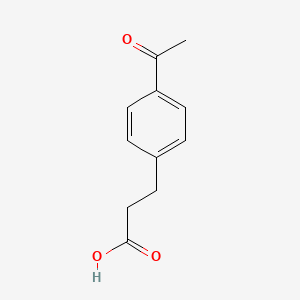 3-(4-Acetylphenyl)propanoic acid chemical structure (CAS 39105-51-6)