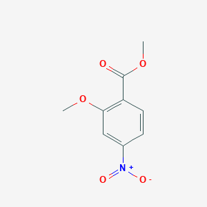 Methyl 2-methoxy-4-nitrobenzoate chemical structure (CAS 39106-79-1)