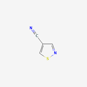 Isothiazole-4-carbonitrile chemical structure (CAS 3912-37-6)