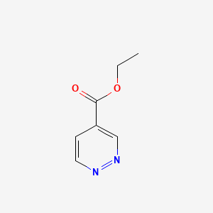 Ethyl pyridazine-4-carboxylate chemical structure (CAS 39123-39-2)