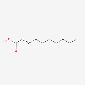 Dec-2-enoic acid chemical structure (CAS 3913-85-7)