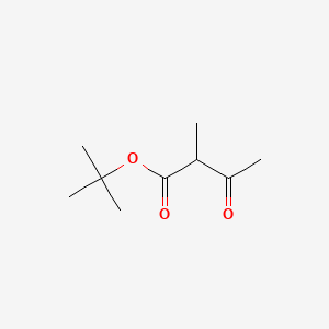 tert-Butyl 2-methyl-3-oxobutanoate chemical structure (CAS 39149-65-0)