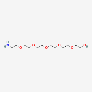 17-Amino-3,6,9,12,15-pentaoxaheptadecan-1-ol chemical structure (CAS 39160-70-8)