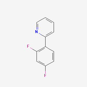2-(2,4-Difluorophenyl)pyridine chemical structure (CAS 391604-55-0)